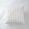 Image de Taie D'oreiller 60x60 Cm Gaze De Coton Gaïa À Grands Carreaux Chantilly