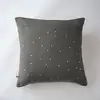 Image de Taie D'oreiller 60x60 Cm Gaze De Coton Gaïa À Pois Brodés Granit
