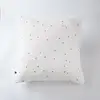 Image de Taie D'oreiller 60x60 Cm Gaze De Coton Gaïa À Pois Brodés Chantilly