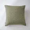 Image de Taie D'oreiller 60x60 Cm Gaze De Coton Gaïa À Pois Brodés Romarin