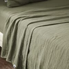 Image de Drap plat Gaïa Romarin en gaze de coton, L'Effet papillon 240 x 300 cm - L'effet papillon