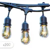 Image de Guirlande lumineuse extérieur - LUMISKY - MAFY 20 LIGHT - 10 m - 20 ampoules à filament vintage - E27 - LED blanc chaud
