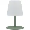 Image de Lampe De Table Sans Fil - Lumisky - Standy Mini Olive - H25 Cm - Pied En Acier Vert Olive - Led Blanc Chaud Et Blanc