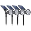 Image de 4 Spots solaires projecteurs SPIKY Blanc froid 100LM