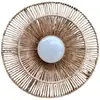 Image de Applique Murale Solaire Dalia Bois Jute D30cm
