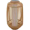 Image de Lanterne Solaire Mariel Marron Rotin 31x31x H60cm
