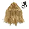 Image de Suspension D'extérieur Nomade Solaire Leonora Beige Fibre Naturelle D44 Cm