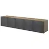 Image de Bobochic meuble tv suspendu 200 cm alice gris foncé ALICE