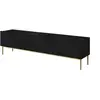 Image de Bobochic meuble tv 200 cm kasha pieds or noir KASHA