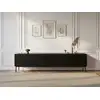 Image de Bobochic meuble tv 200 cm kasha pieds noir noir KASHA