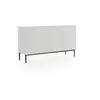 Image de Bobochic buffet 3 portes 150 cm kasha pieds noir blanc KASHA