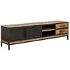 Image de Bobochic meuble tv 190 cm beaubourg bois massif de manguier BEAUBOURG