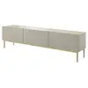 Image de Bobochic meuble tv 200 cm kasha pieds or beige KASHA