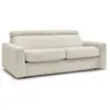 Image de Bobochic canapé droit convertible monaco ouverture express tissu lisse beige 140x190 MONACO