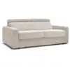 Image de Bobochic canapé droit convertible monaco ouverture express velours côtelé beige 140x190 MONACO