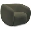 Image de Bobochic fauteuil celine tissu bouclette vert CELINE