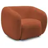 Image de Bobochic fauteuil celine tissu bouclette orange CELINE