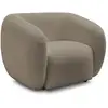 Image de Bobochic fauteuil celine tissu bouclette taupe CELINE