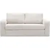 Image de Bobochic canapé droit convertible déplimousse come velours côtelé beige COME