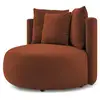 Image de Bobochic fauteuil cesar velours orange CESAR