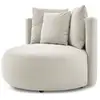 Image de Bobochic fauteuil cesar velours beige CESAR