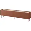 Image de Bobochic meuble tv 4 portes 220 cm atlas rouge ATLAS
