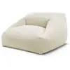 Image de Bobochic pouf ultra moelleux lilibet tissu bouclette beige LILIBET