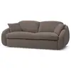 Image de Bobochic canapé droit convertible cezanne ouverture express tissu lisse taupe 160x194 CEZANNE