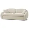 Image de Bobochic canapé droit convertible cezanne ouverture express tissu lisse beige 160x194 CEZANNE