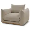 Image de Bobochic fauteuil ernest taupe ERNEST