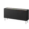 Image de Bobochic buffet 3 portes 170 cm atlas noir ATLAS