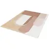 Image de Bobochic tapis poils ras nadine motif abstrait orange 120x160 NADINE
