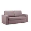 Image de Bobochic canapé droit convertible déplimousse come tissu chiné rose COME