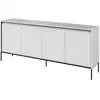 Image de Bobochic buffet 4 portes 193 cm lenara avec tasseaux et led blanc LENARA