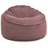 Image de Bobochic pouf ultra moelleux socrate gros côtelé doux rose SOCRATE
