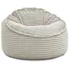 Image de Bobochic pouf ultra moelleux socrate gros côtelé doux beige SOCRATE