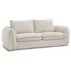 Image de Bobochic canapé droit convertible archimede ouverture express déhoussable beige 140x194 ARCHIMEDE