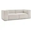 Image de Bobochic canapé droit fixe 2 places zephyr beige ZEPHYR