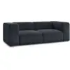 Image de Bobochic canapé droit fixe 2 places zephyr bleu foncé ZEPHYR
