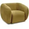 Image de Bobochic fauteuil celine tissu texturé jaune CELINE