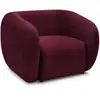 Image de Bobochic fauteuil celine tissu texturé rouge CELINE