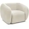Image de Bobochic fauteuil celine tissu texturé beige CELINE