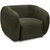 Image de Bobochic fauteuil celine tissu texturé vert CELINE