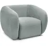Image de Bobochic fauteuil celine tissu texturé bleu clair CELINE