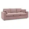 Image de Bobochic canapé droit fixe compact belair rose BELAIR