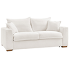 Image de Bobochic canapé droit convertible ouverture express augustin tissu bouclette blanc 160x200 AUGUSTIN