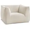 Image de Bobochic fauteuil giorgia velours côtelé beige GIORGIA