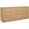 Image de Bobochic buffet 4 portes 180 cm ferret effet tasseaux de bois FERRET