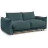 Image de Bobochic canapé droit convertible ernest ouverture express bleu foncé 160x190 ERNEST