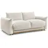 Image de Bobochic canapé droit convertible ernest ouverture express beige 140x190 ERNEST